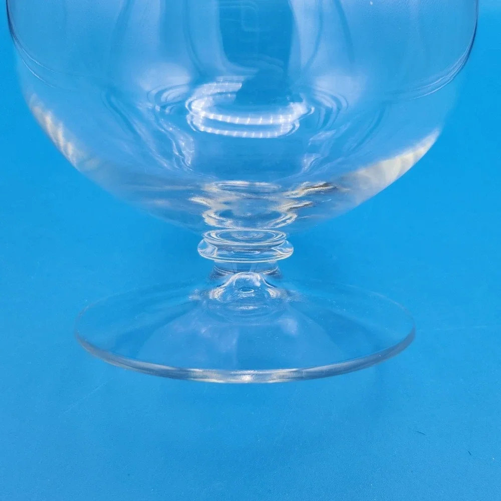 MCM Footed Brandy Snifter Cocktail Pitcher with Spout & Silver banding